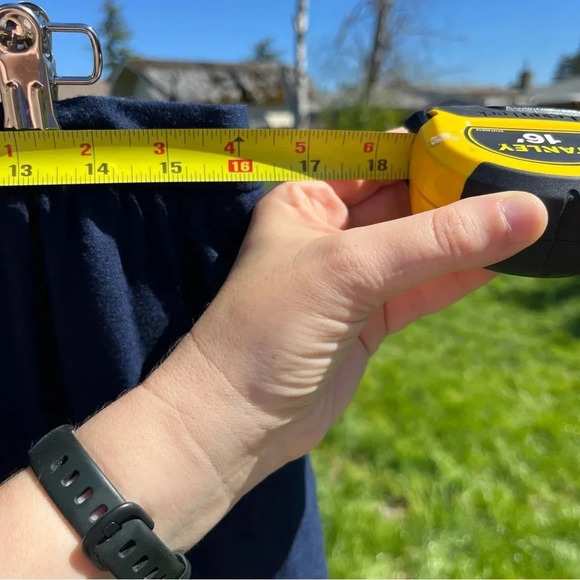 PENDLETON ~ Navy Blue Virgin Wool Midi Skirt - Picture 10 of 10